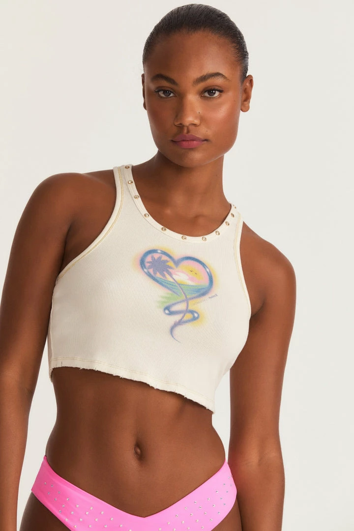 LSF Tops LoveShackFancy X Hurley Cropped Rib Tank 5 LSF Tops LoveShackFancy X Hurley Cropped Rib Tank