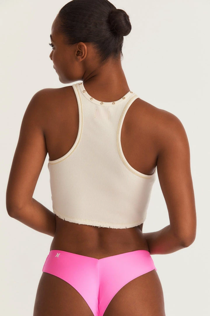 LSF Tops LoveShackFancy X Hurley Cropped Rib Tank 8 LSF Tops LoveShackFancy X Hurley Cropped Rib Tank