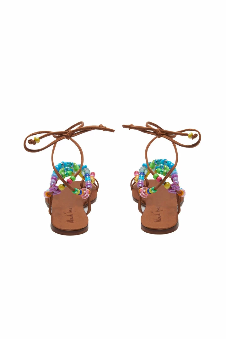 LoveShackFancy Shoes Alameda Turquesa Beaded Sandal 4 LoveShackFancy Shoes Alameda Turquesa Beaded Sandal