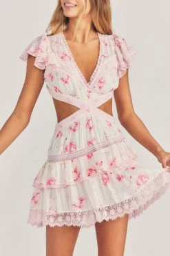 LSF Dresses Audrina Mini Dress - CHERRY SODA