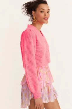 LoveShackFancy Tops Avignon Cropped Cardigan Sweater 16 LoveShackFancy Tops Avignon Cropped Cardigan Sweater