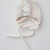 LoveShackFancy Little Girls Bebe Theory Knit Ivory Bonnet