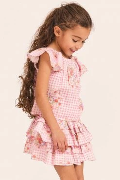 LoveShackFancy Girls Billie Skirt Little Girls 12 LoveShackFancy Girls Billie Skirt Little Girls