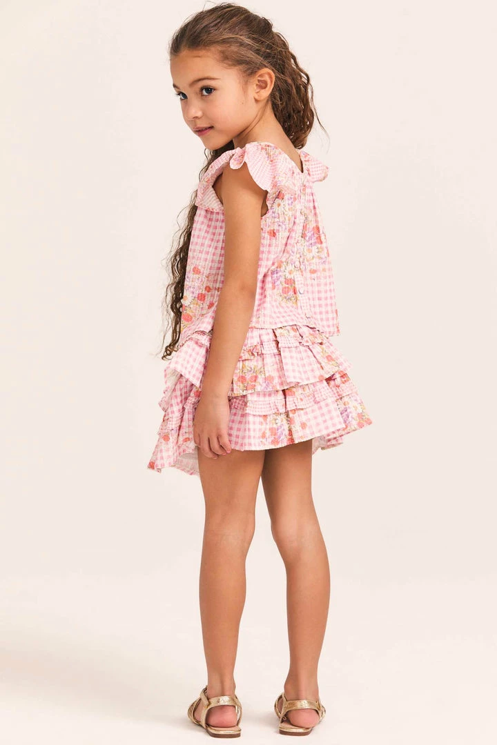 LoveShackFancy Girls Billie Skirt Little Girls 8 LoveShackFancy Girls Billie Skirt Little Girls