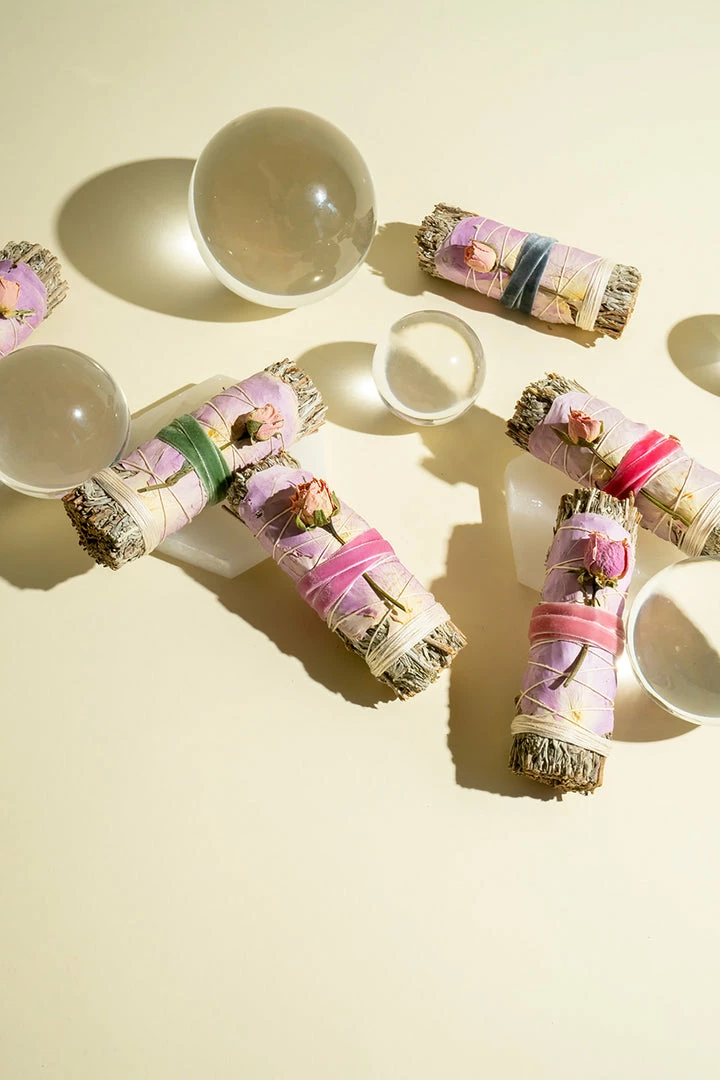 LSF Home Decor Blue Sage And Rose Smudge Stick 5 LSF Home Decor Blue Sage And Rose Smudge Stick