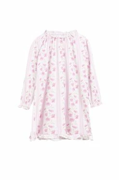 LoveShackFancy LSF X Stripe & Stare Girls Long Nightdress Little Girls