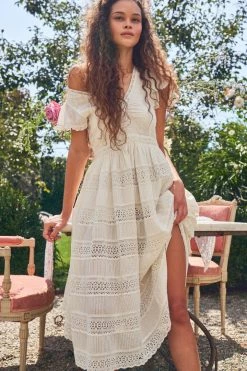 LoveShackFancy Abena Midi Dress Dresses