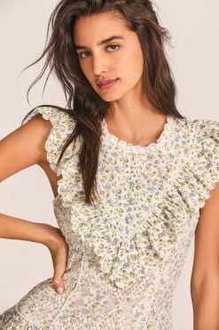 LoveShackFancy Lunetta Mini Dress