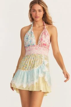 LoveShackFancy Sales 11 LSF Cambria Halter Mini Dress New Arrivals