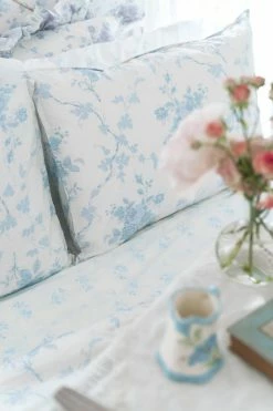 LoveShackFancy La Vie En Rose Duvet Cover & Sham Set - MORNING GREY The Vacation Edit