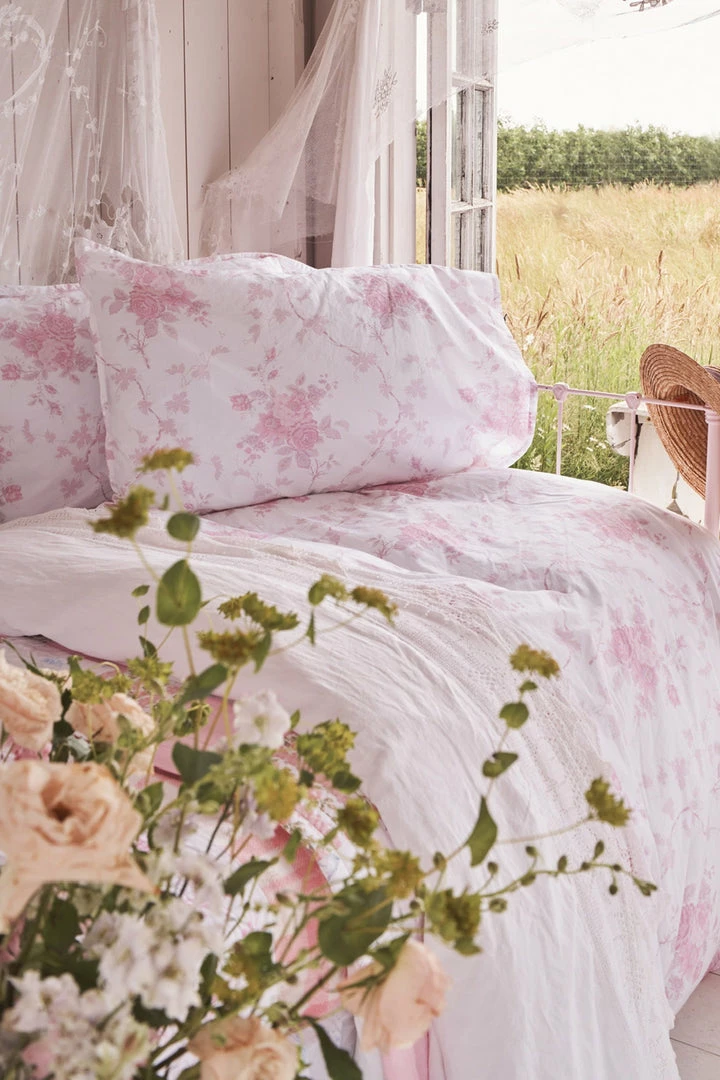 LoveShackFancy La Vie En Rose Duvet Cover & Sham Set 4 LoveShackFancy La Vie En Rose Duvet Cover & Sham Set