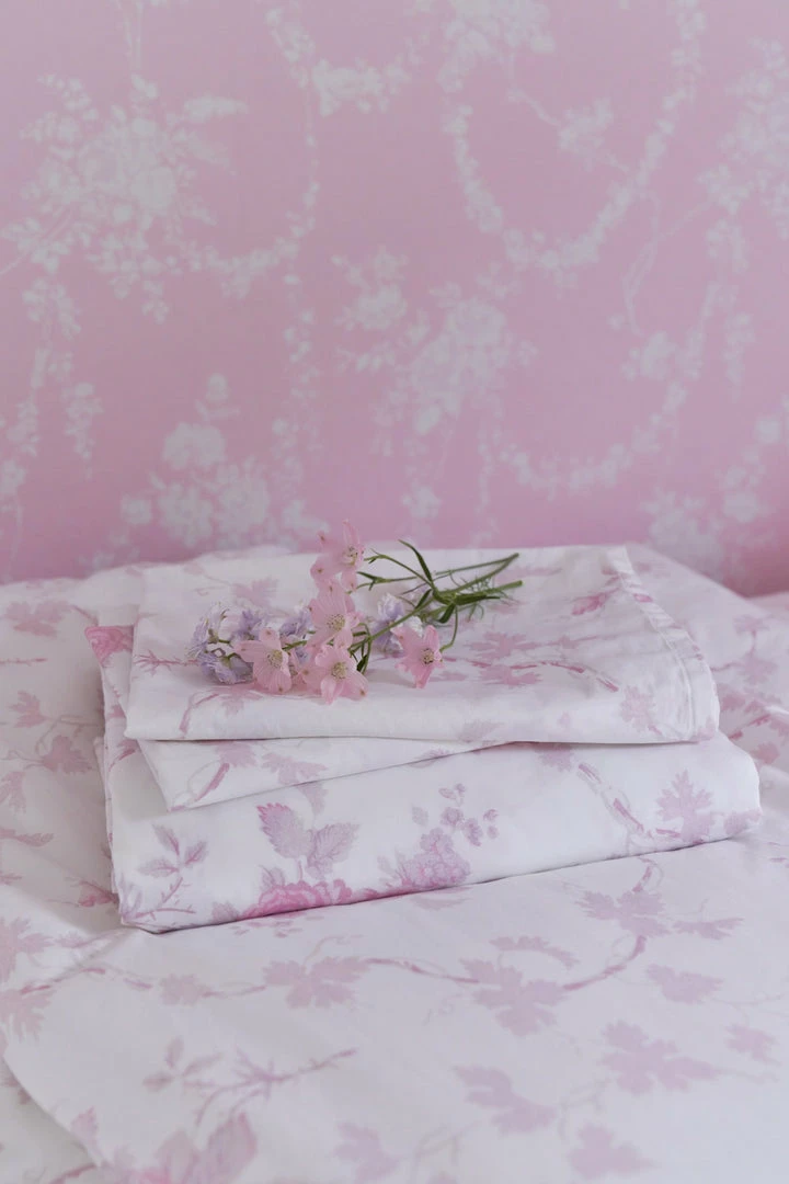 LoveShackFancy La Vie En Rose Duvet Cover & Sham Set 9 LoveShackFancy La Vie En Rose Duvet Cover & Sham Set