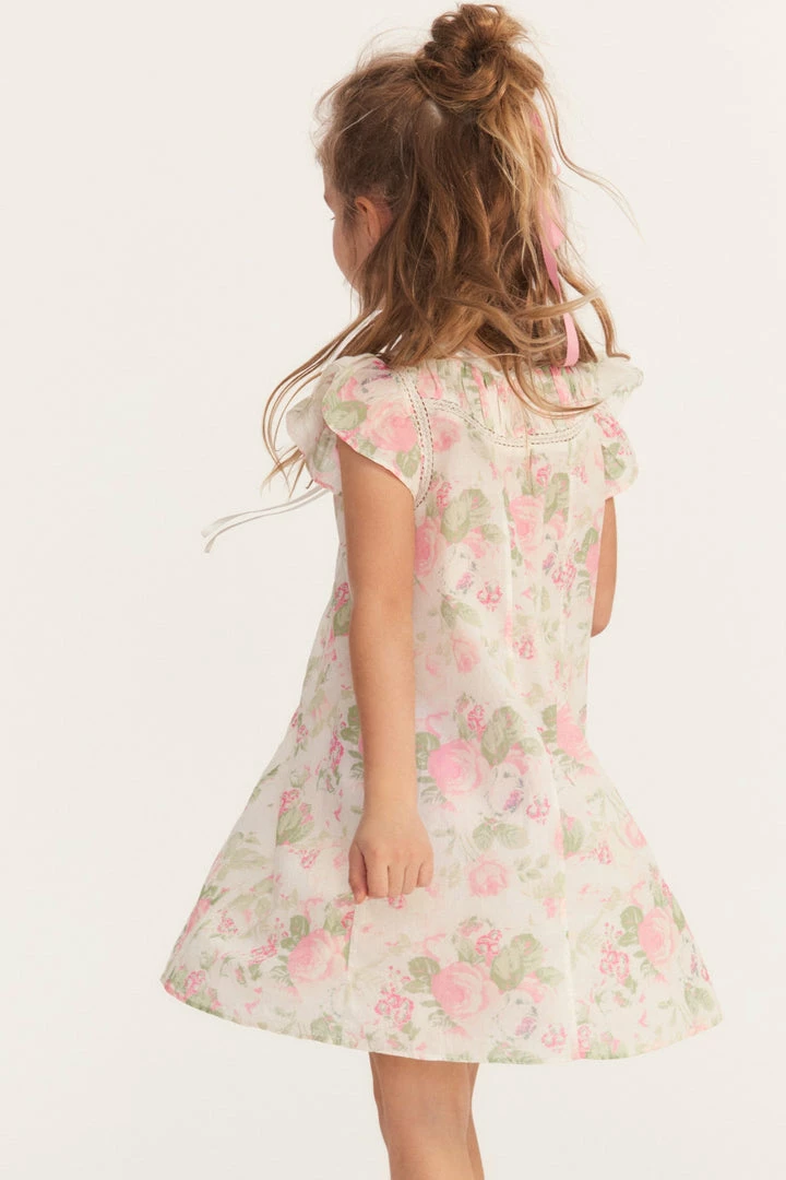 LSF Girls Flutter Sleeve Gown 5 LSF Girls Flutter Sleeve Gown