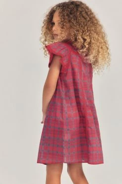 LoveShackFancy Little Girls Girls Flutter Sleeve Mini Gown 11 LoveShackFancy Little Girls Girls Flutter Sleeve Mini Gown
