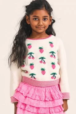LoveShackFancy Girls Daughtry Pullover Little Girls