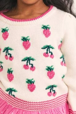 LoveShackFancy Girls Daughtry Pullover Little Girls 10 LoveShackFancy Girls Daughtry Pullover Little Girls