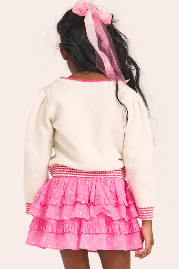 LoveShackFancy Girls Daughtry Pullover Little Girls 7 LoveShackFancy Girls Daughtry Pullover Little Girls