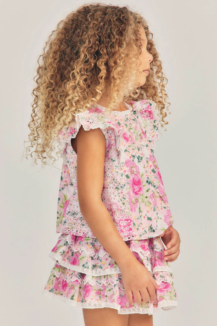 LoveShackFancy Little Girls Girls Alodie Top 5 LoveShackFancy Little Girls Girls Alodie Top