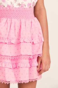 LoveShackFancy X American Girl Girls Rosy Ruffle Billie Skirt