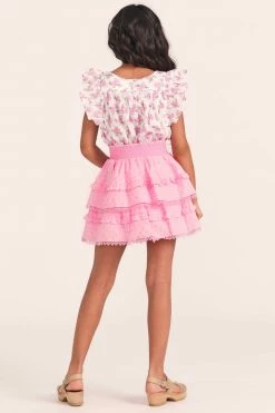 LoveShackFancy X American Girl Girls Rosy Ruffle Billie Skirt