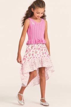 LoveShackFancy X American Girl Girls Floral Flutter Skirt