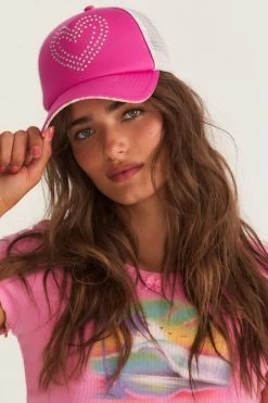 LSF LoveShackFancy X Hurley Rhinestone Trucker Hat The Vacation Edit