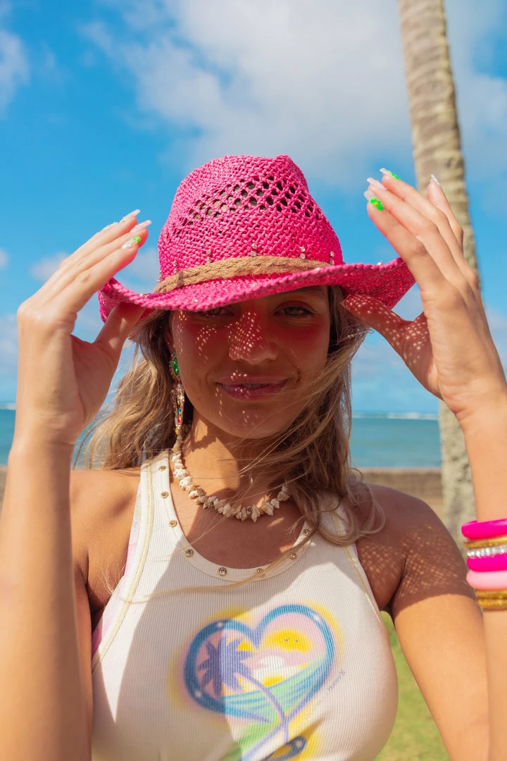 LSF LoveShackFancy X Hurley Cowgirl Straw Hat 5 LSF LoveShackFancy X Hurley Cowgirl Straw Hat