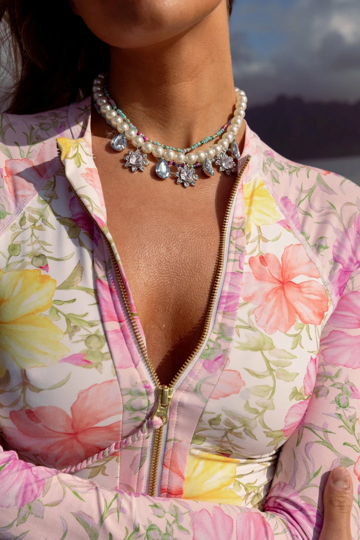 LSF Swim LoveShackFancy X Hurley Long Sleeve Surf Suit 4 LSF Swim LoveShackFancy X Hurley Long Sleeve Surf Suit