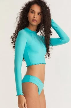 LSF Swim LoveShackFancy X Hurley Rhinestone Rashguard