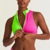LSF Swim LoveShackFancy X Hurley High Neck Zipper Bikini Top 1 LSF Swim LoveShackFancy X Hurley High Neck Zipper Bikini Top