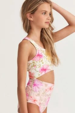 LSF Mommy & Me LoveShackFancy X Hurley Girls One Piece Swimsuit