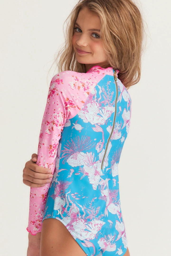 LSF LoveShackFancy X Hurley Girls One Piece Rashguard Mommy & Me 6 LSF LoveShackFancy X Hurley Girls One Piece Rashguard Mommy & Me