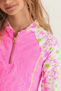 LSF Mommy & Me LoveShackFancy X Hurley Girls Rashguard Set