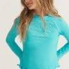 LSF LoveShackFancy X Hurley Girls Rashguard Set - TURQUOISE Mommy & Me 2 LSF LoveShackFancy X Hurley Girls Rashguard Set - TURQUOISE Mommy & Me