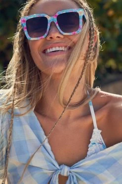 LSF Accessories Novella Floral Sunglasses