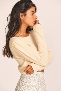 LoveShackFancy Lune Crop Pullover Sweaters & Knits