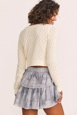 LoveShackFancy Janie Cropped Cardigan