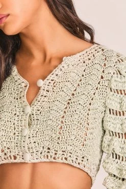 LoveShackFancy Junice Crop Cardigan Creative Directors Picks