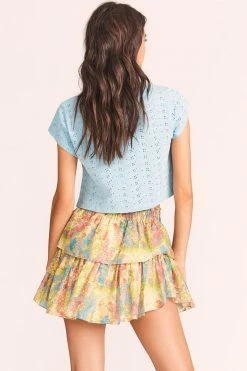 LoveShackFancy Skirts Ruffle Mini Skirt