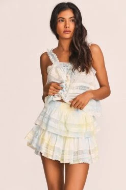 LoveShackFancy Ruffle Mini Skirt
