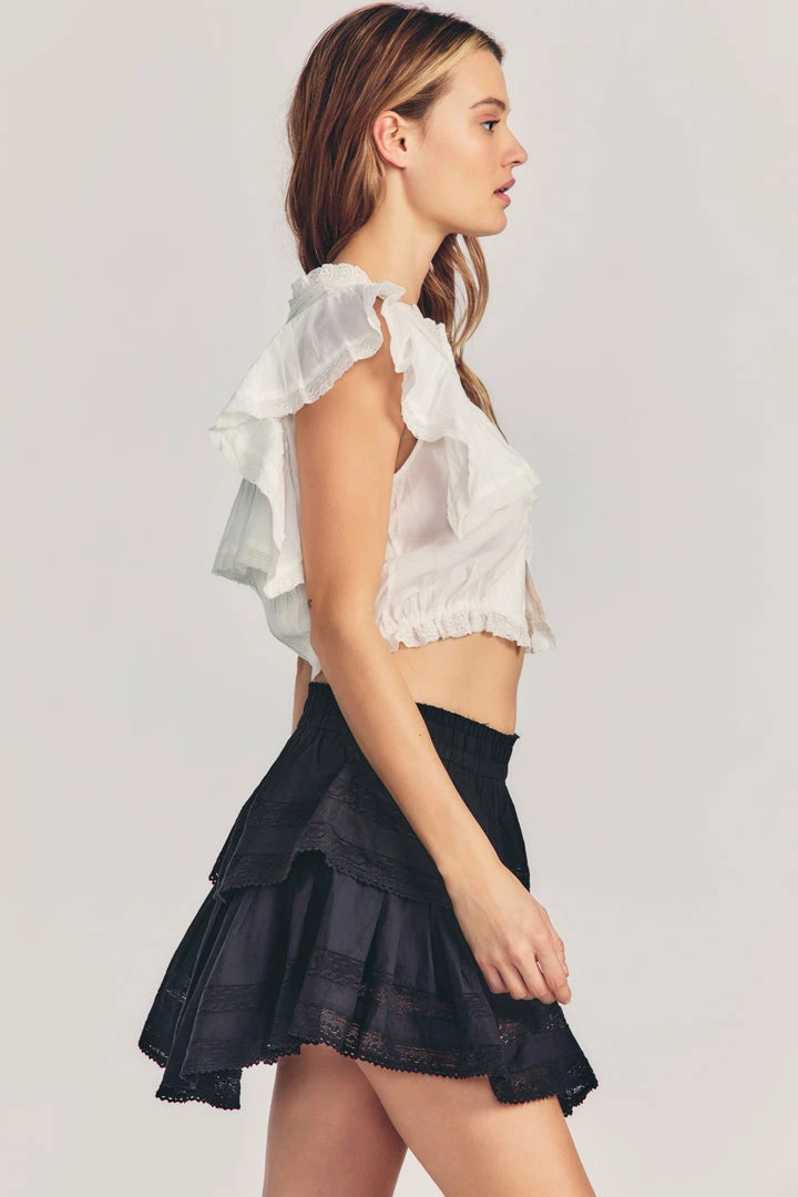 LoveShackFancy Ruffle Mini Skirt 5 LoveShackFancy Ruffle Mini Skirt