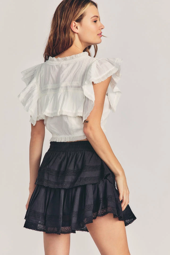 LoveShackFancy Ruffle Mini Skirt 6 LoveShackFancy Ruffle Mini Skirt