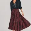 LoveShackFancy Bissett Plaid Midi Skirt Skirts 2 LoveShackFancy Bissett Plaid Midi Skirt Skirts