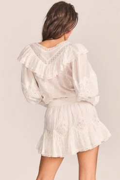 LoveShackFancy Adia Mini Skirt Skirts