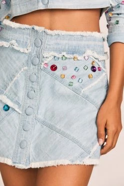 LoveShackFancy Cayde Mini Skirt Skirts