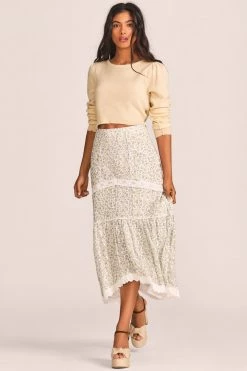 LoveShackFancy Sisto Midi Skirt
