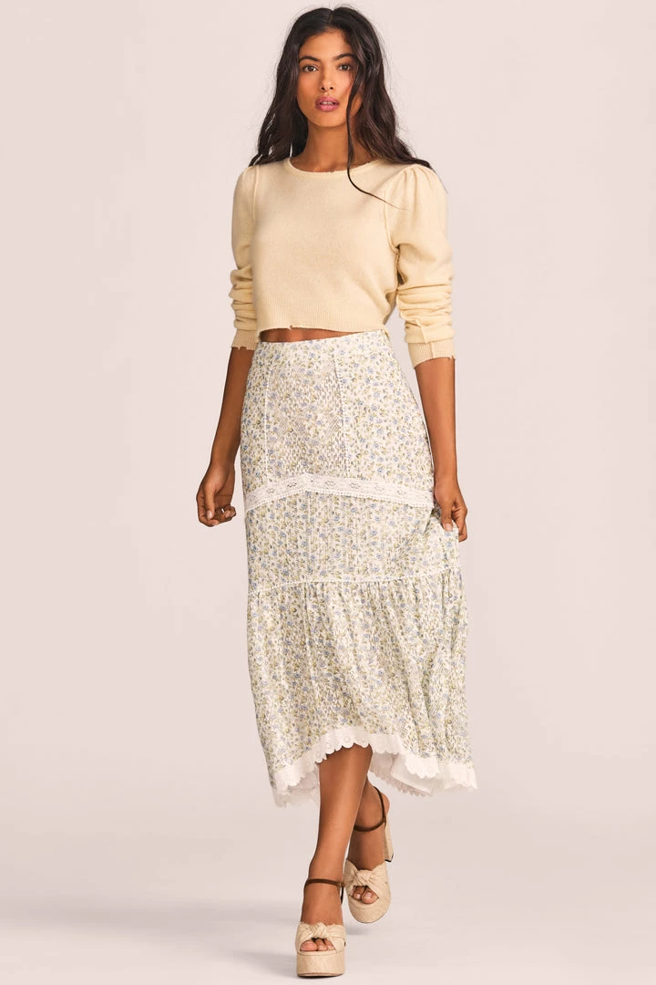 LoveShackFancy Sisto Midi Skirt 3 LoveShackFancy Sisto Midi Skirt