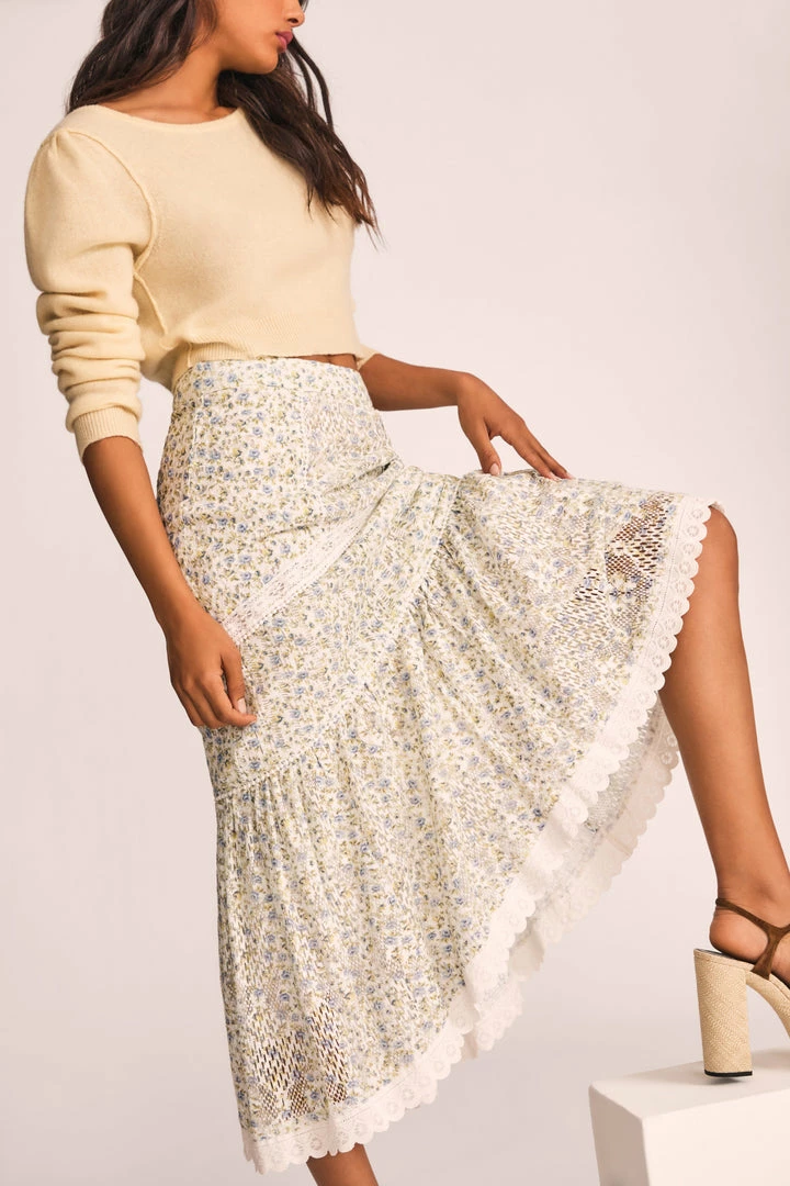 LoveShackFancy Sisto Midi Skirt 6 LoveShackFancy Sisto Midi Skirt
