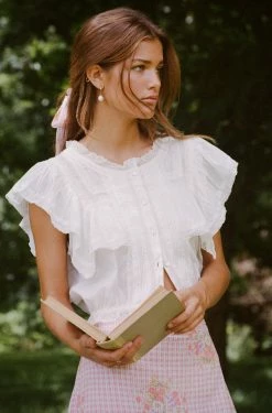 LoveShackFancy Nora Top Tops