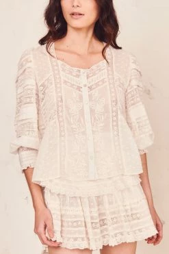 LoveShackFancy Ruffle Mini Skirt